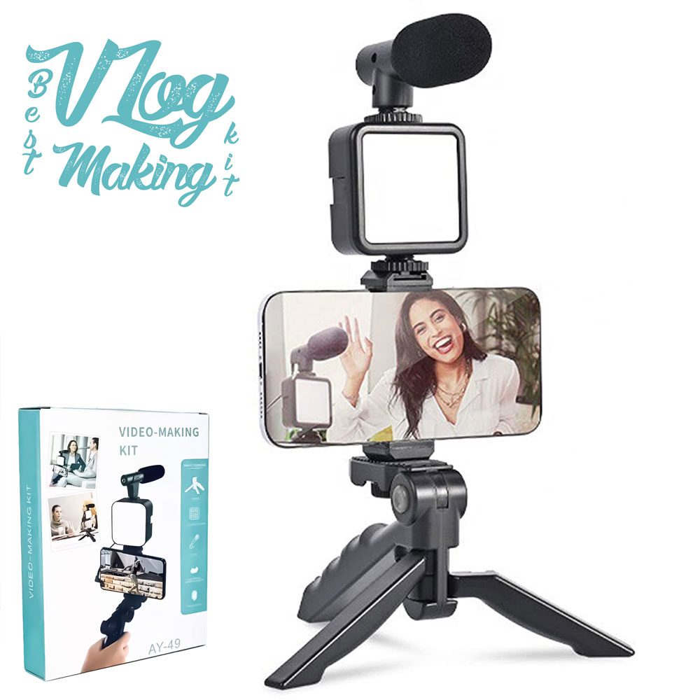 Video making vlogging kit with remote