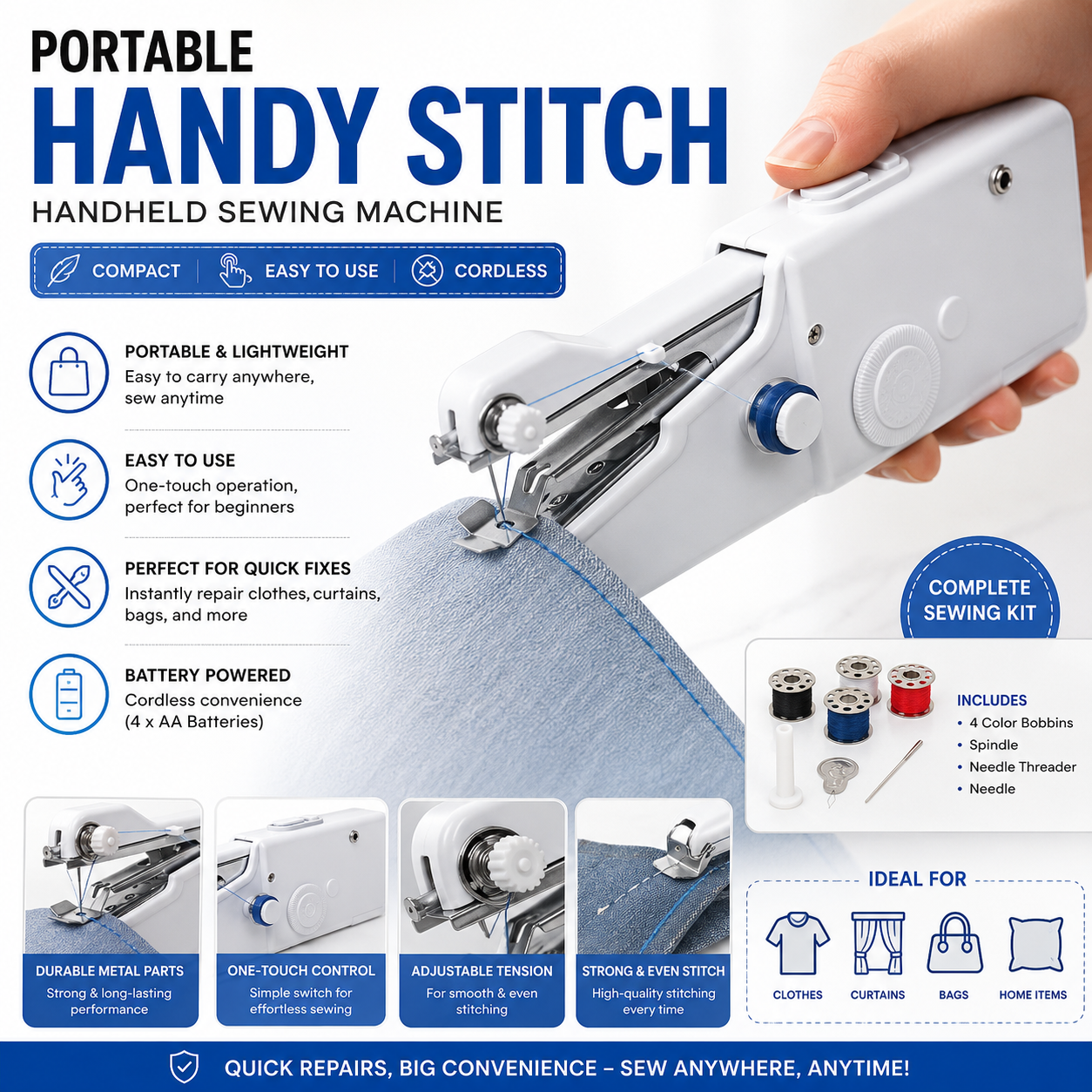 Portable Handy Stitch Machine Sewing Machine