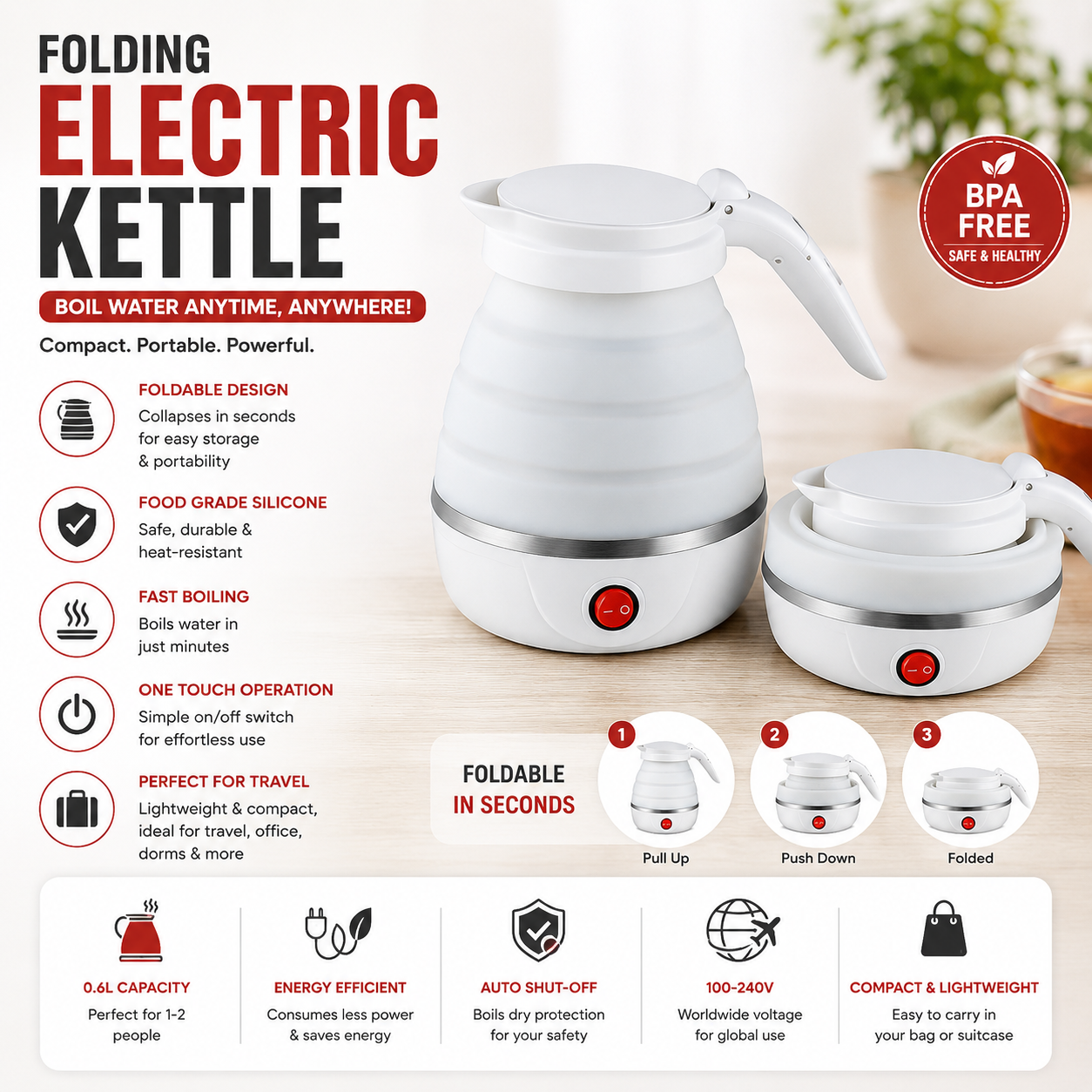 Folding Electric Kettle