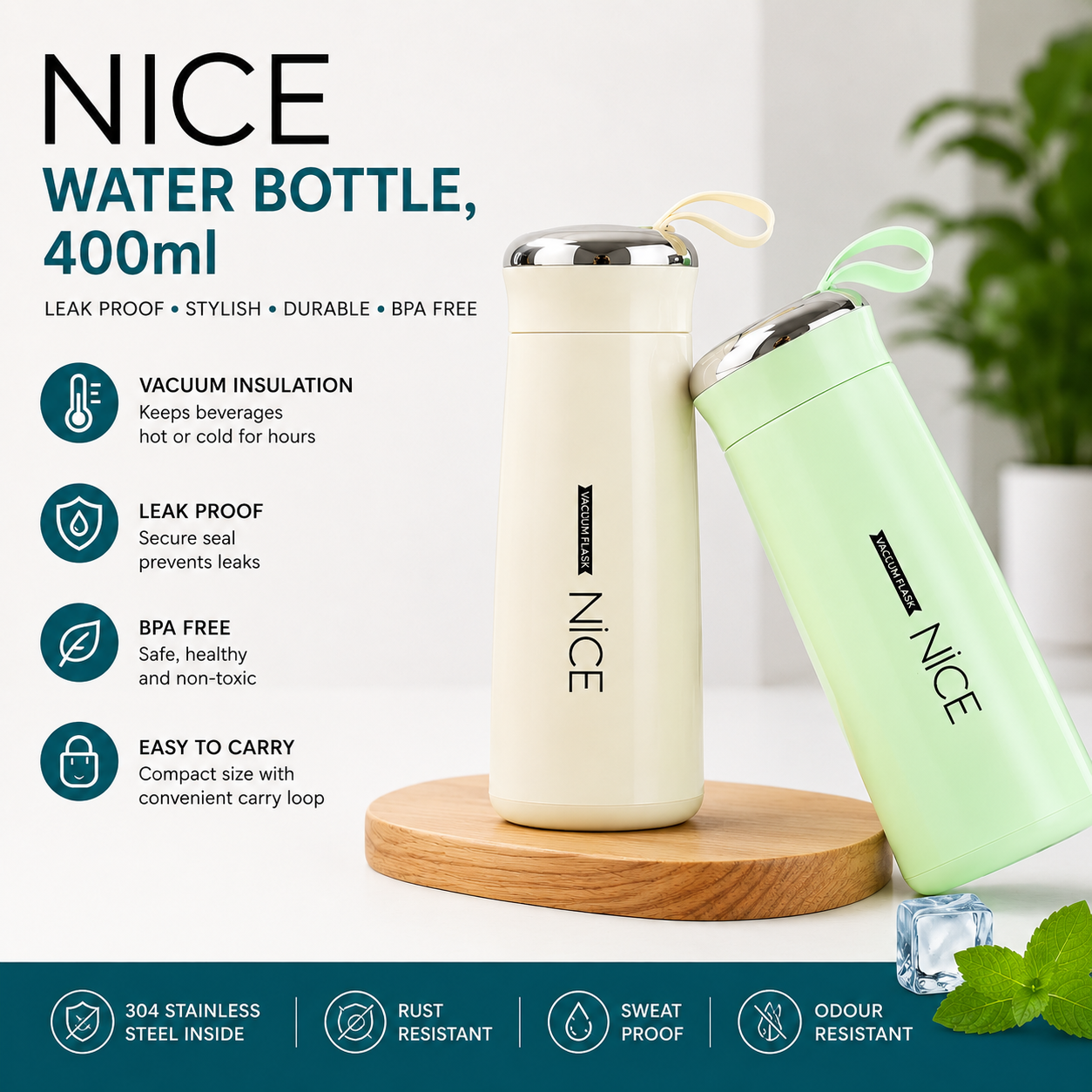 Nice Water Bottle, 400ml