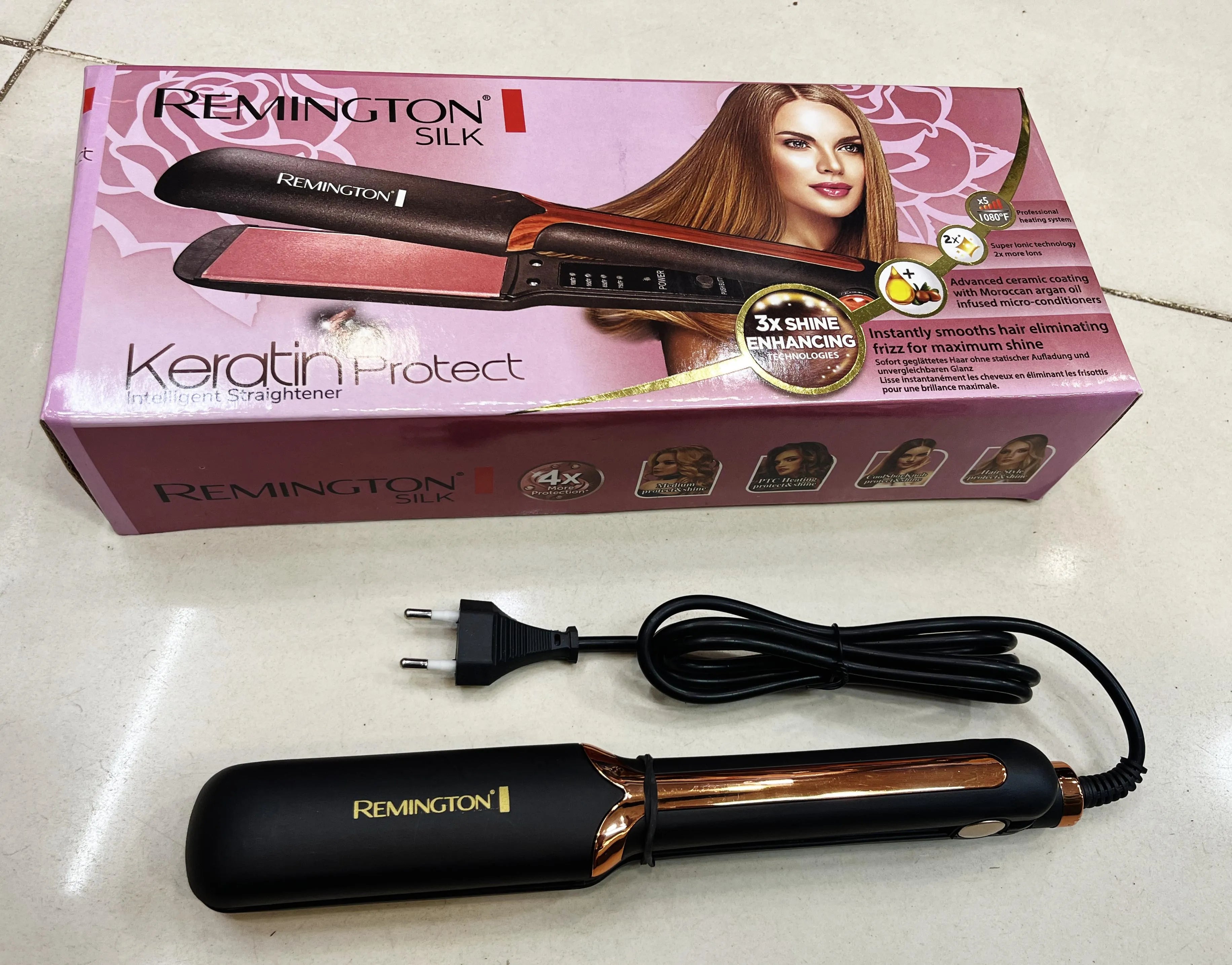 Remington Silk Keratin Protect Intelligent Hair Straightener ...