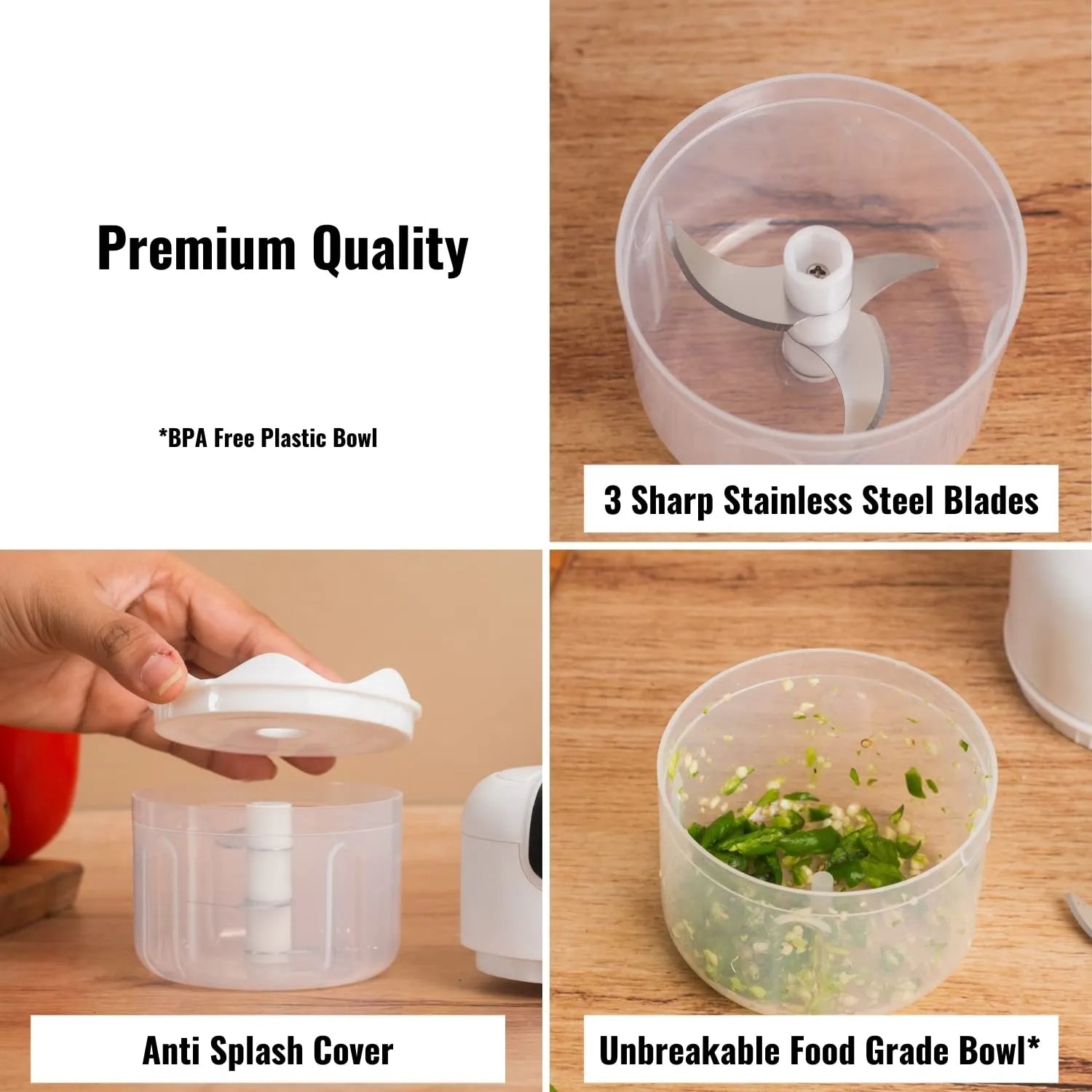 Rechargeable Portable Electric Mini Food Chopper