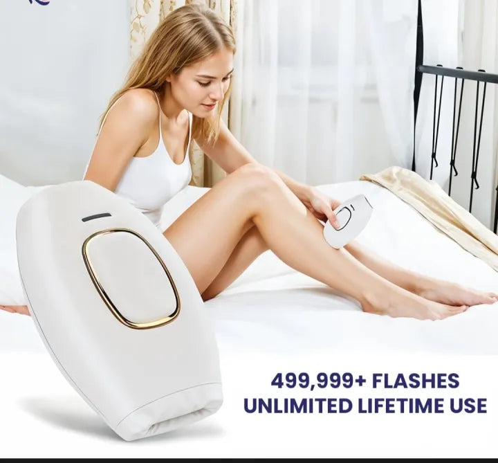 IPL Laser Hair Removal Machine - Permanent Female Hairs Removing Pulsed Light Electric Depilatory Device For Facial Body