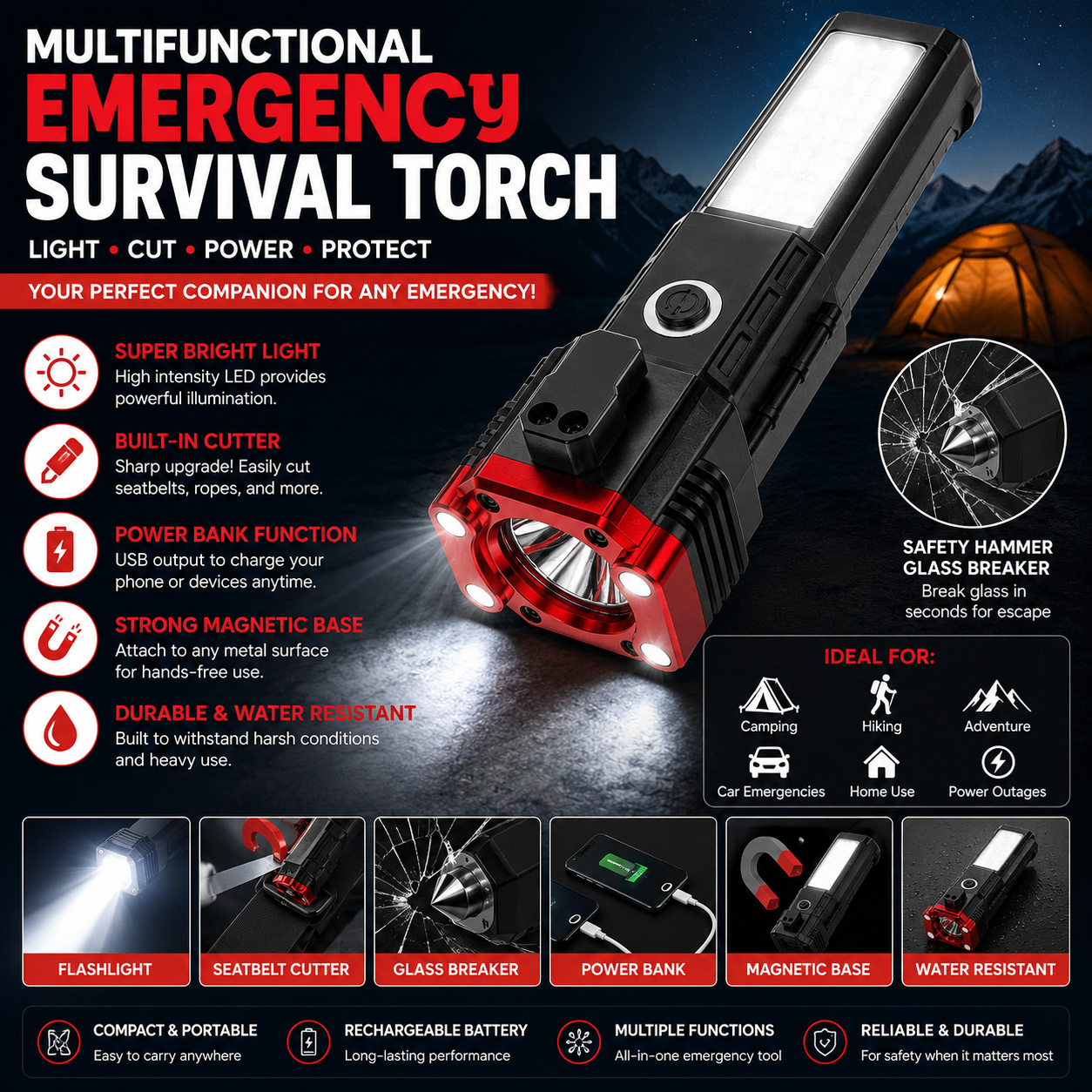 Emergency Survival Torch