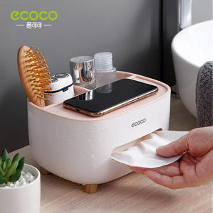 Modern Tissue Box with Multifunctional Holder