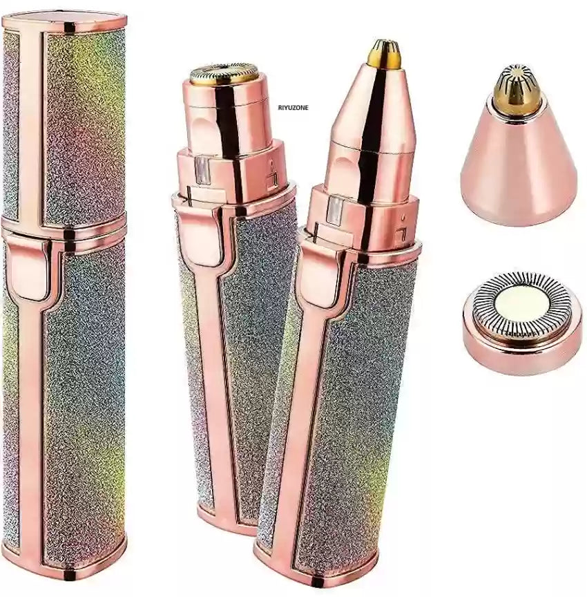 USB Rechargeable Eyebrow Trimmer with LED Light